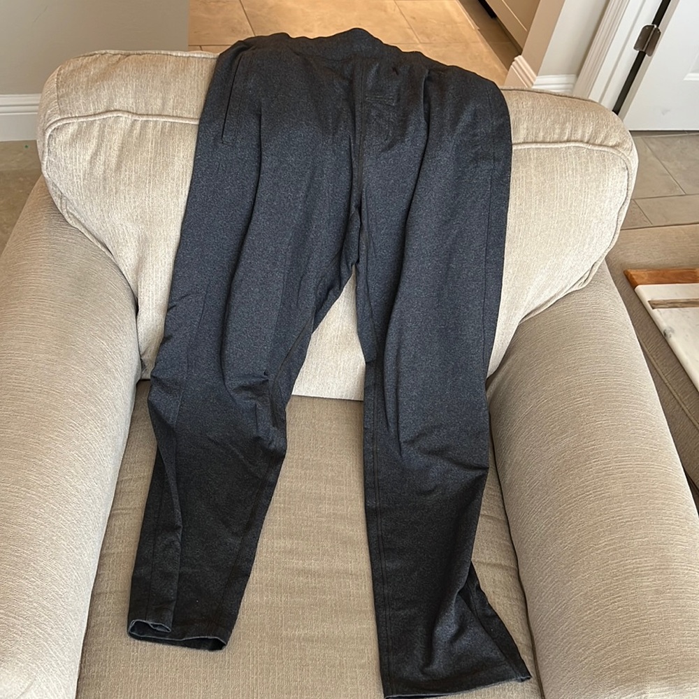 Men’s grey lululemon yoga pants size medium